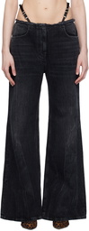 Givenchy Black Voyou Belt Jeans