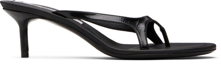 Photo: Acne Studios Black Beverly Kitten Lux Midsummer Heeled Sandals