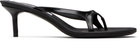 Acne Studios Black Beverly Kitten Lux Midsummer Heeled Sandals