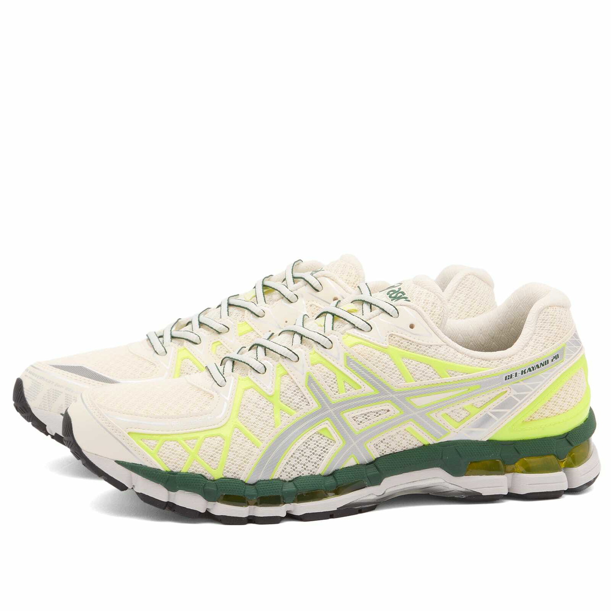 Asics GEL-Kayano 20 Sneaker in Cream/Pure Silver