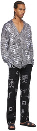 Bloke SSENSE Exclusive Black & White Full Fashion Cardigan