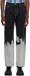 MSGM Black Bleached Jeans