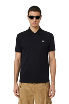 Diesel Polo shirt with D oval Patch - Polos Mens in Black