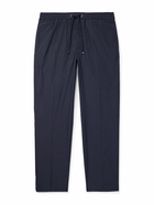 Moncler - Tapered Shell Drawstring Trousers - Blue