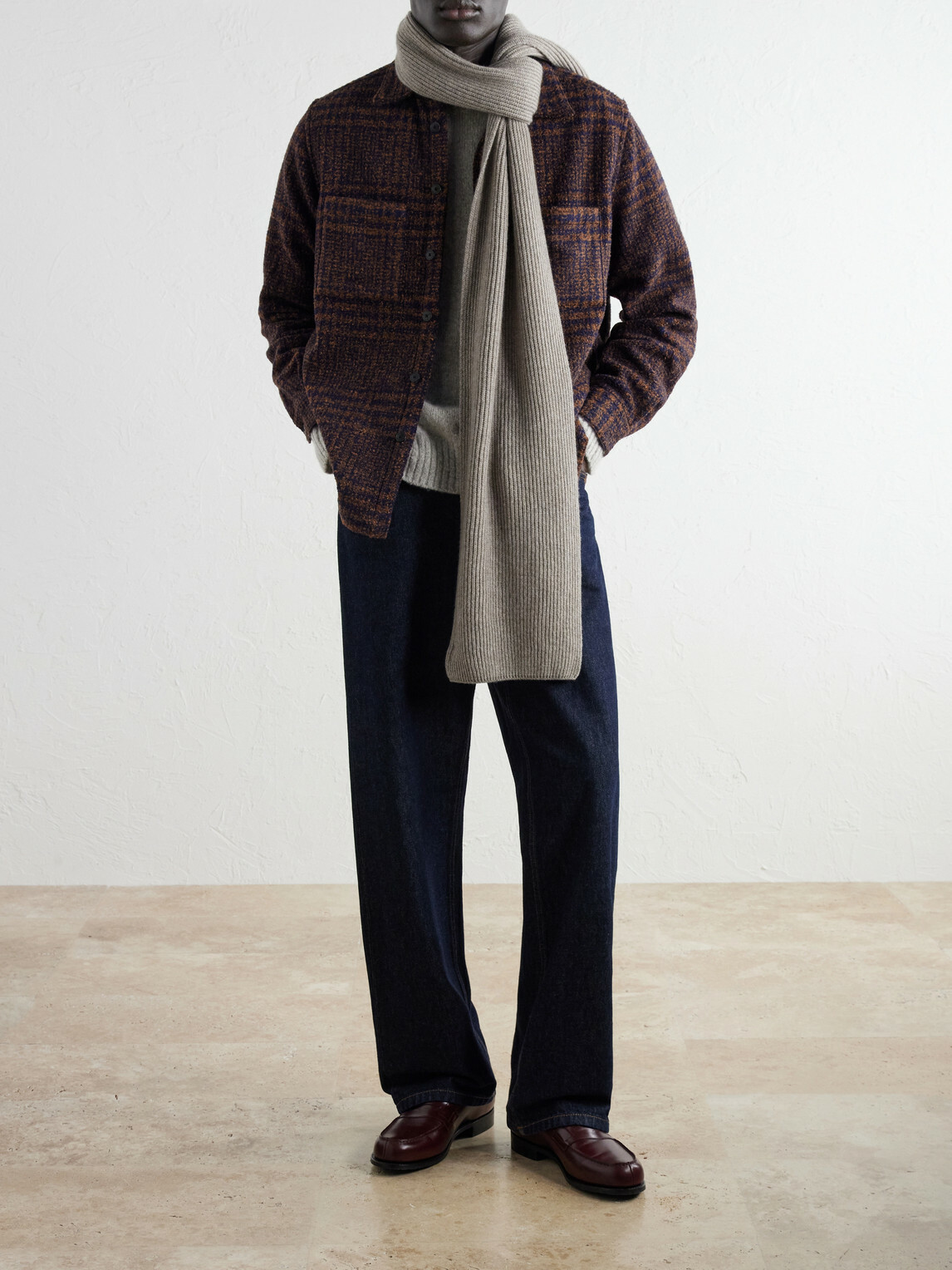 Johnstons of Elgin - Ribbed Cashmere Scarf