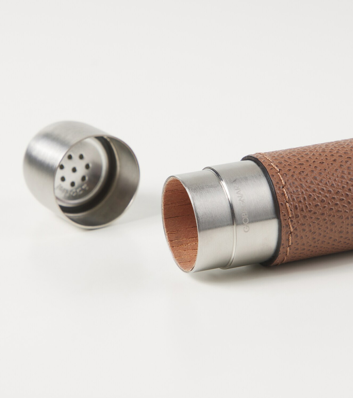 Giobagnara Leather-trimmed cigar holder