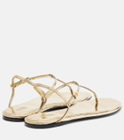 Paris Texas Montecarlo metallic leather thong sandals