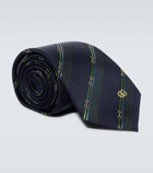 Gucci Horsebit silk tie