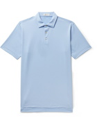 Peter Millar - Jubilee Striped Tech-Jersey Golf Polo Shirt - Blue