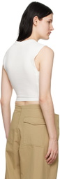 Dion Lee White Corset Tank Top