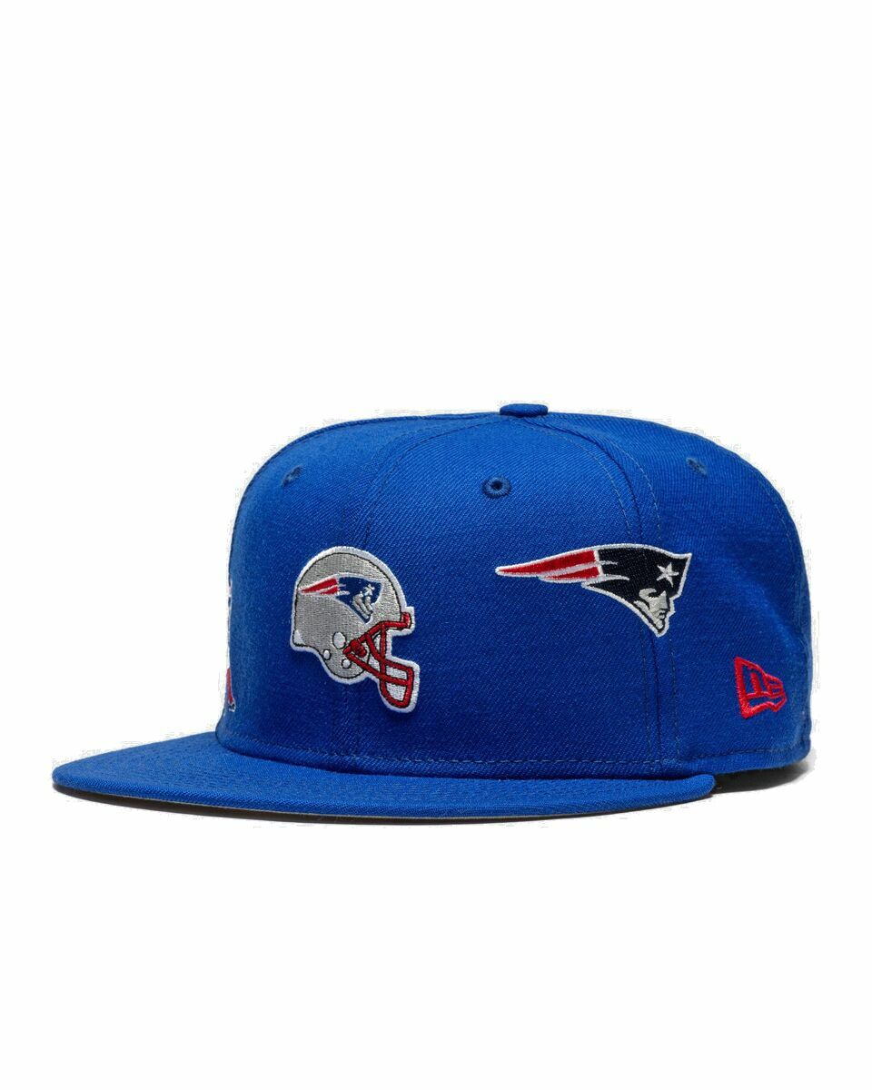 Photo: New Era New Era X Just Don Nfl 59 Fifty Cap   New England Patriots Blue - Mens - Caps