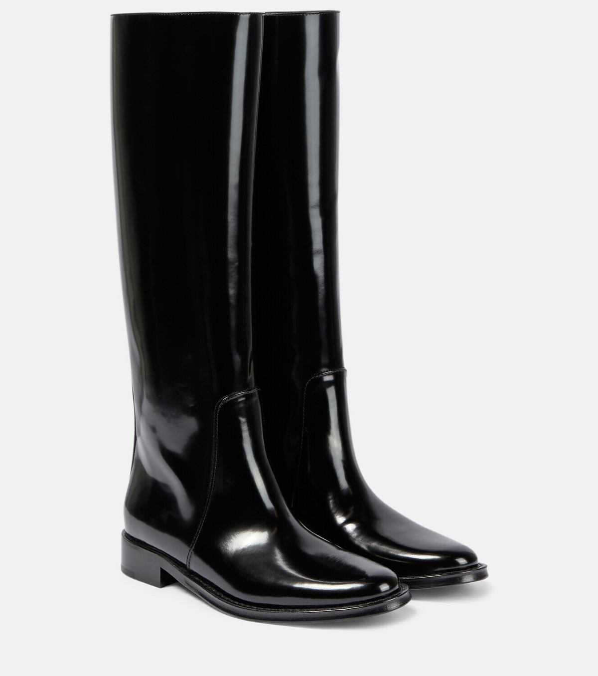 Saint Laurent Hunt leather knee-high boots Saint Laurent