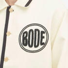 BODE Men's Beaded Player Jacket in Black Cream