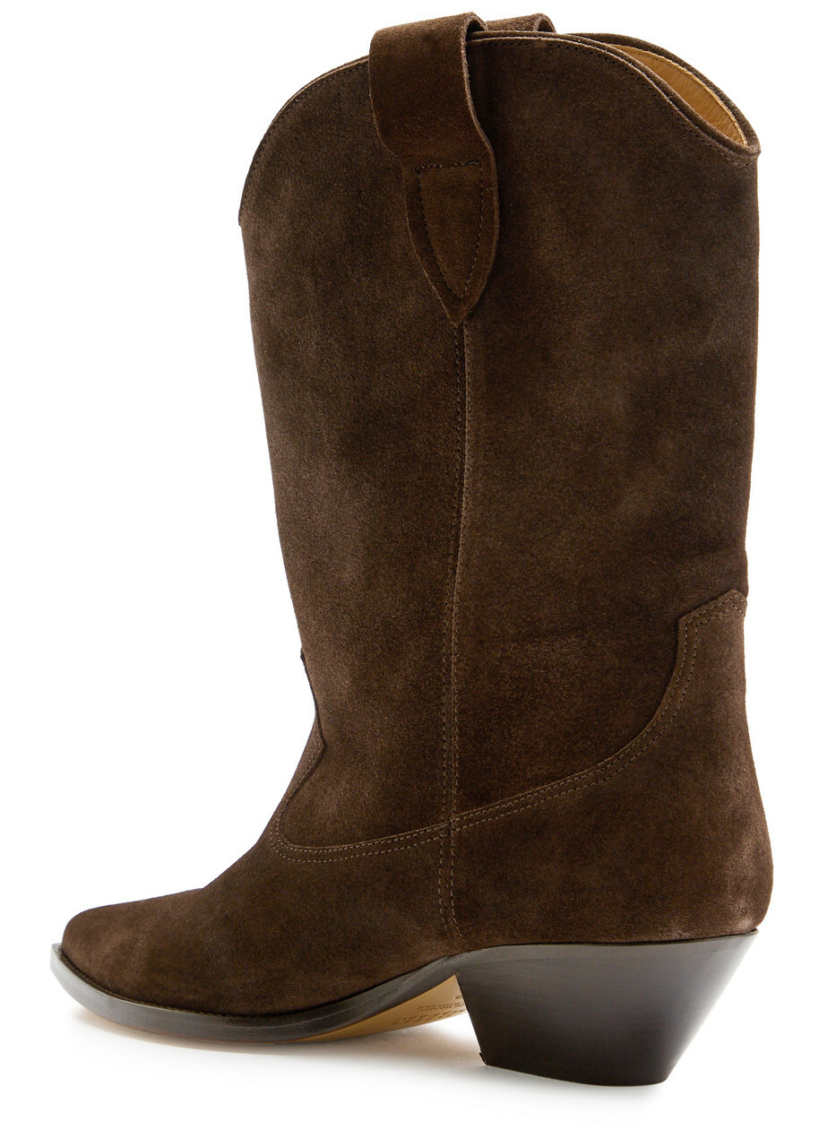 Isabel Marant étoile Duerto 40 Western Suede Mid-calf Boots Brown