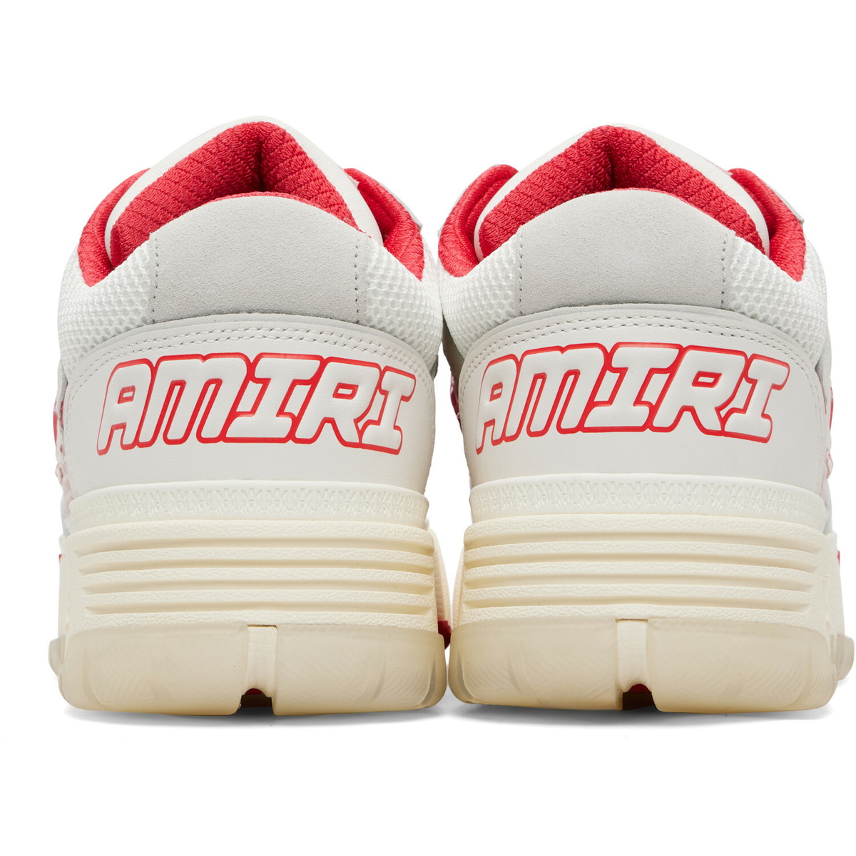 AMIRI White & Red MA-94 Sneakers
