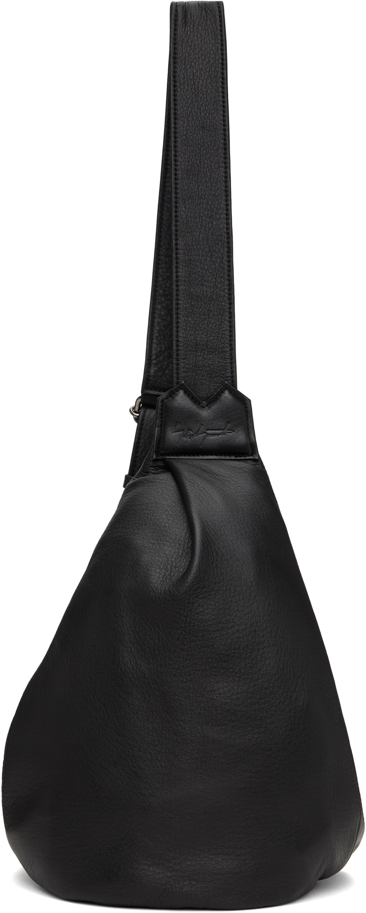 YOHJI YAMAMOTO Puff Medium Leather Crossbody Bag Yohji Yamamoto