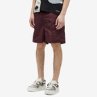 Valentino Men's Icon Logo Swim Shorts in Bordeux