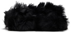 Acne Studios Black Shearling Sandals