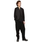 The Viridi-anne Black Wool Lounge Pants