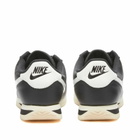 Nike Women's W Cortez 23 Premium Sneakers in Black/Sail Alabaster
