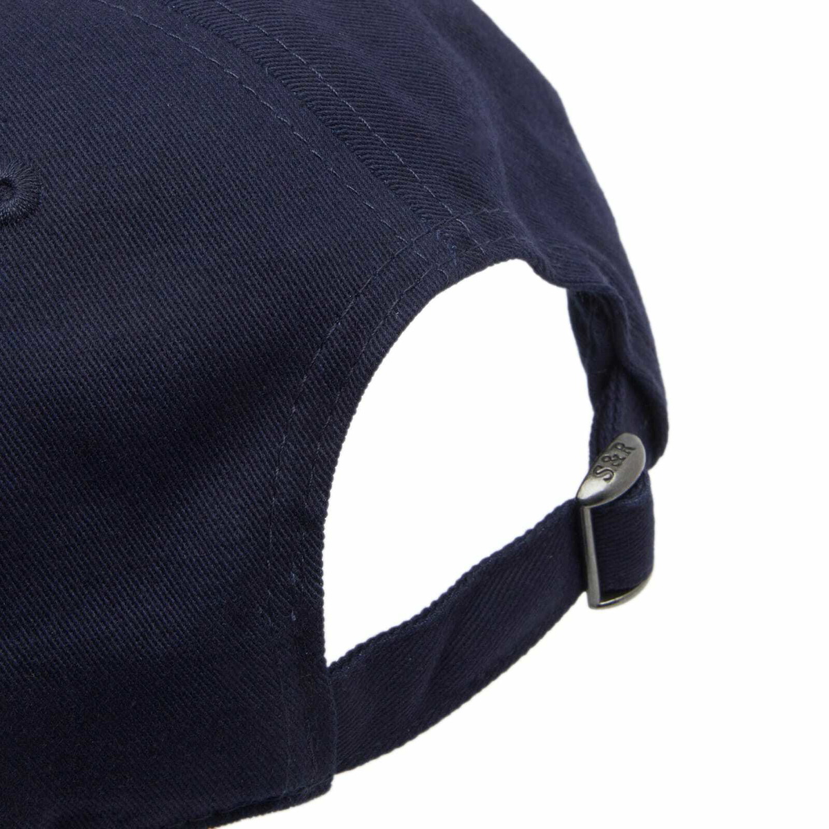 Sporty & Rich Women's Hotel du Cap Cursive Hat in Navy White 