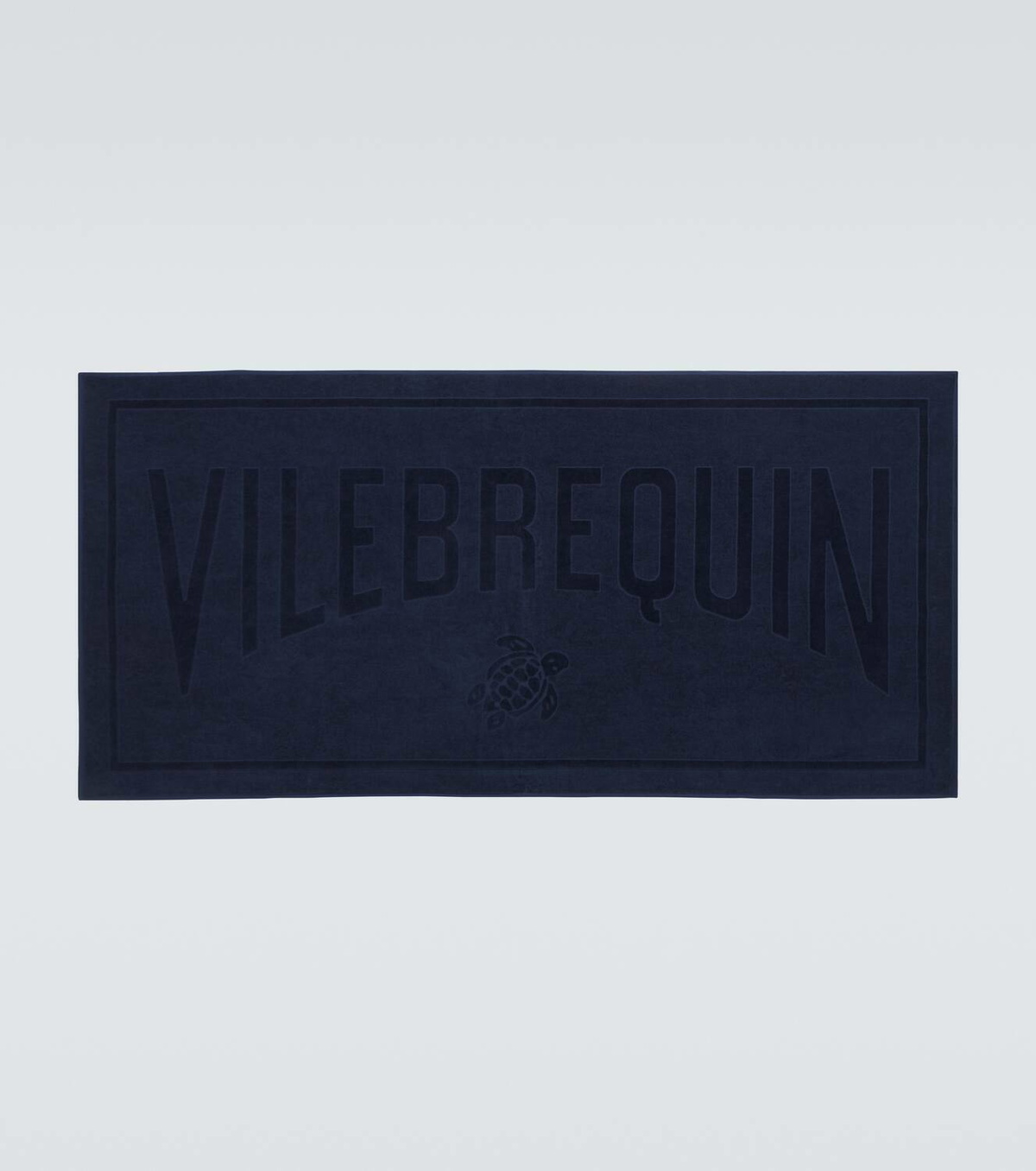 Vilebrequin Sand logo cotton terry beach towel