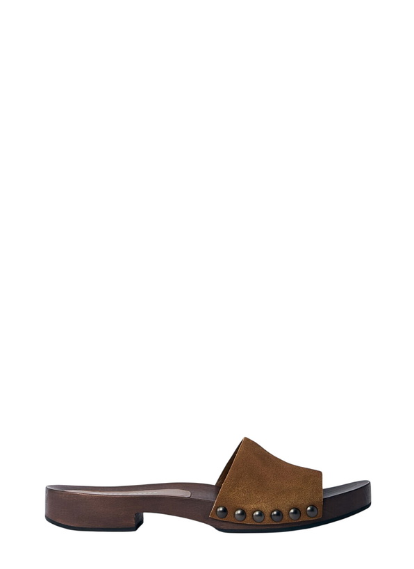 Photo: Miu Miu Faded Suede Clogs