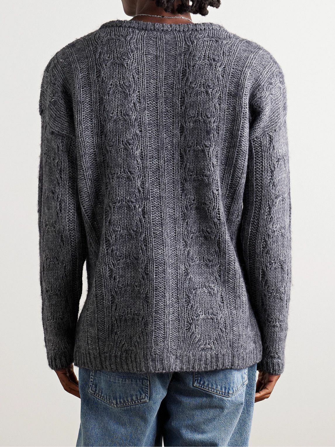 Our Legacy - Cable-Knit Sweater - Blue Our Legacy