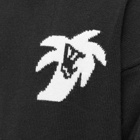 Palm Angels Men's Hunter Intarsia Crew Knit in Black