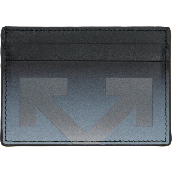 Photo: Off-White Black Degrade Heritage Card Holder