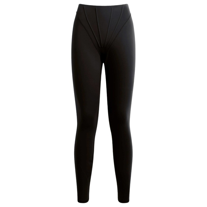 Photo: Nike Women's x SKIMS Matte High Waist Corset Legging 26" in Obsidian
