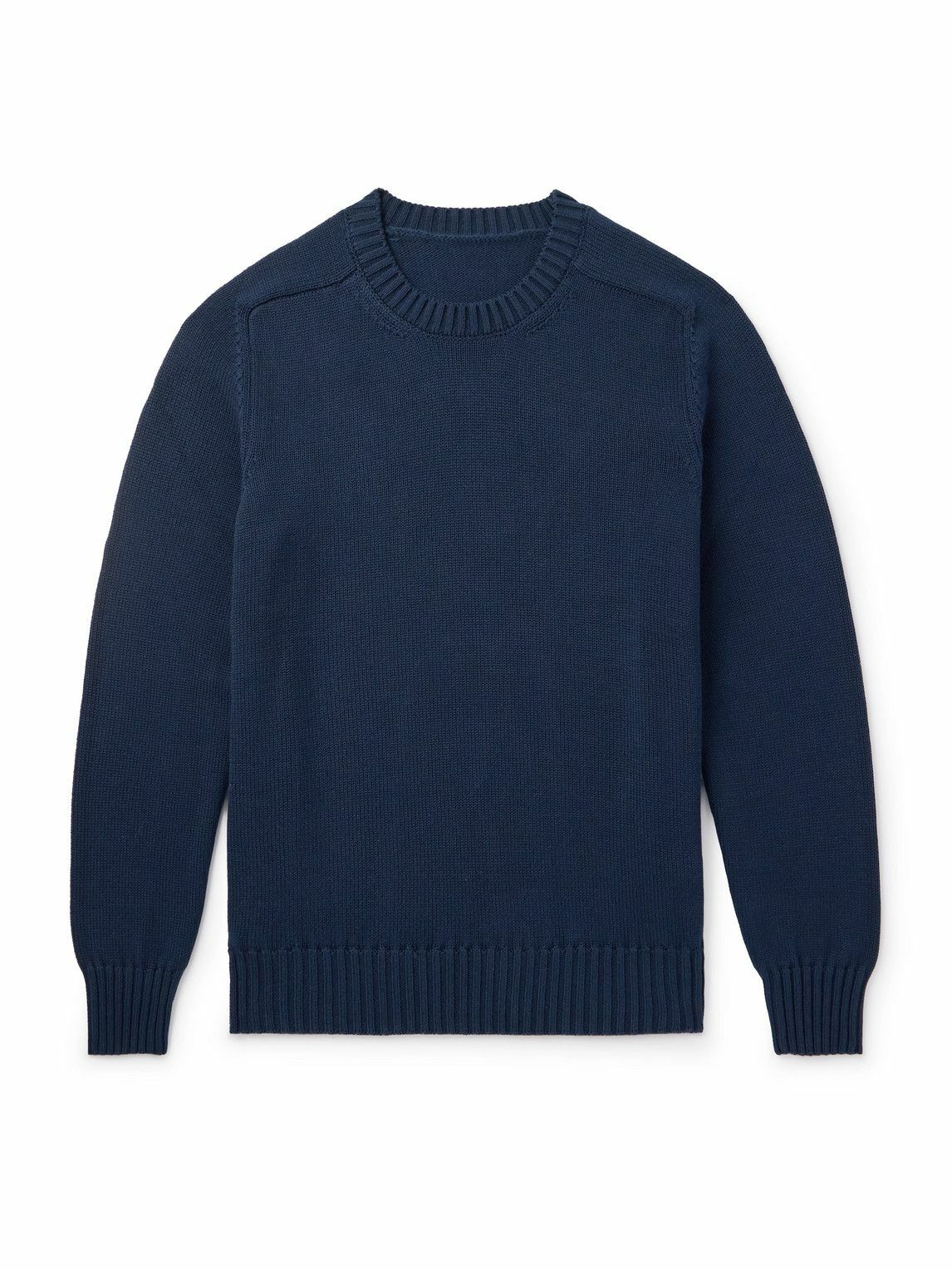 Anderson & Sheppard - Cotton Sweater - Blue