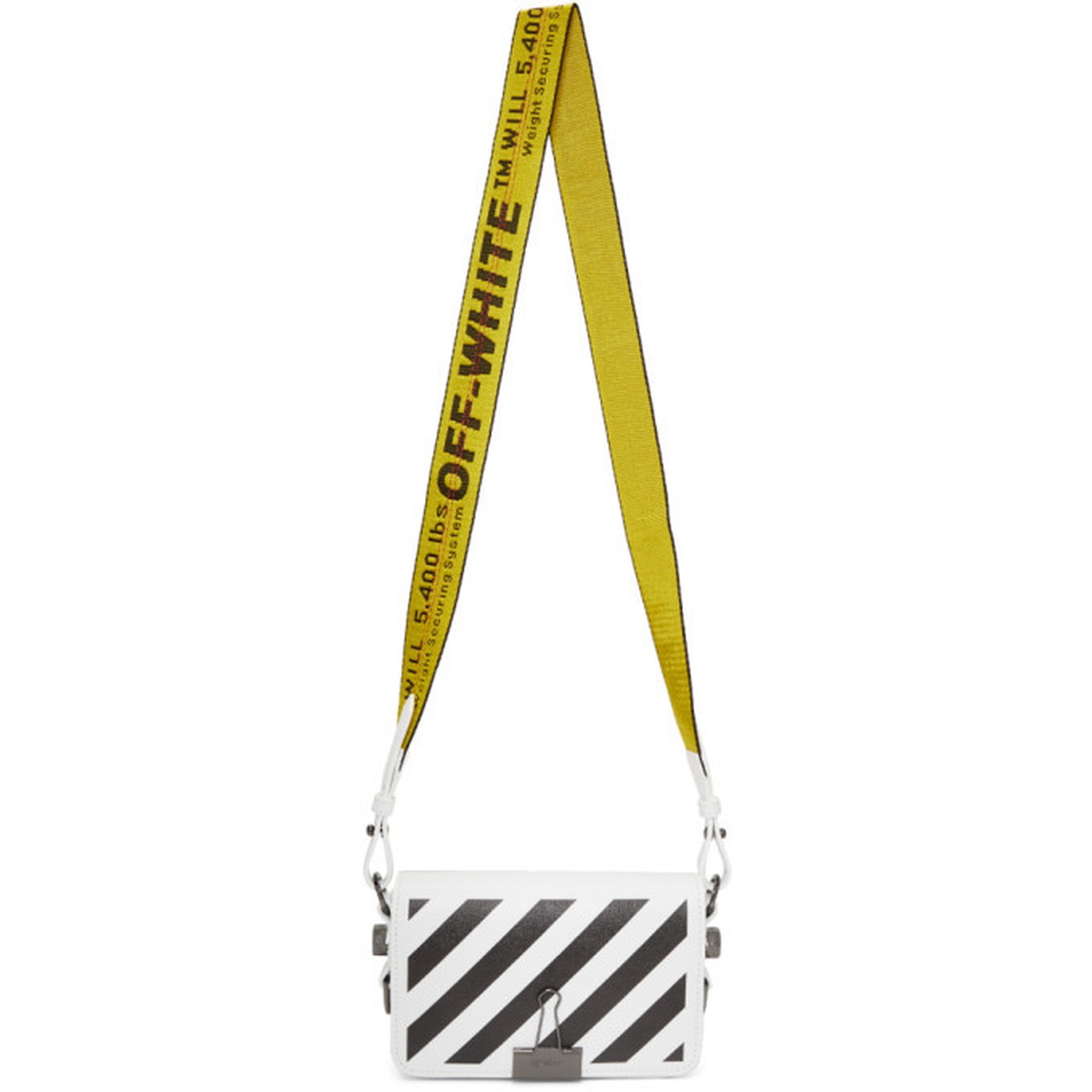 Off-White Mini Binder Striped Backpack on SALE