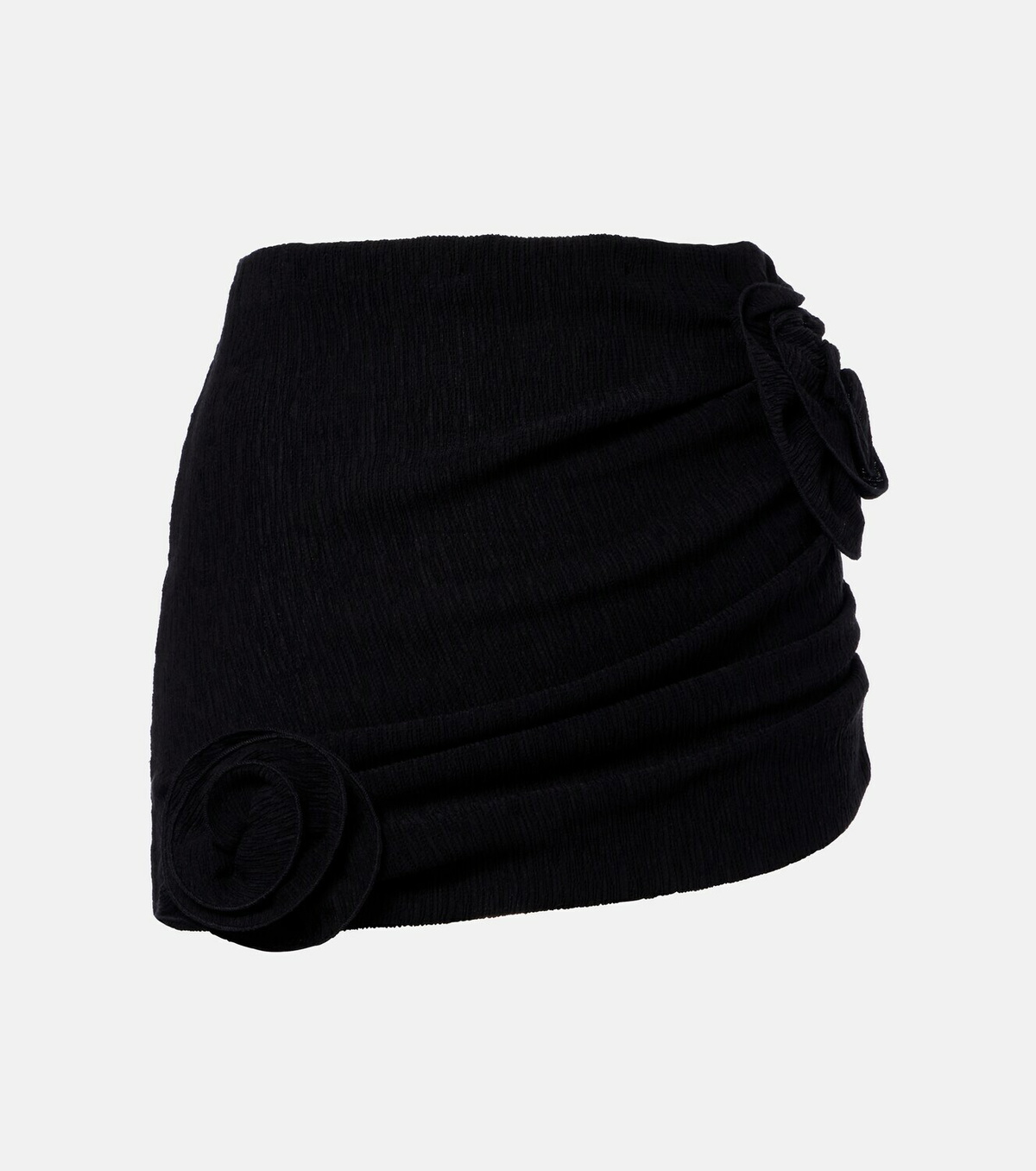 Magda Butrym Floral-appliqué crêpe miniskirt