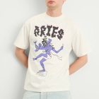 Aries Men's Faded The Destroyer T-Shirt in Off White