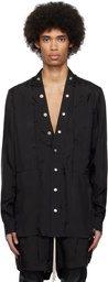 Rick Owens Black Larry Fogpocket Shirt