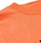BALENCIAGA - Oversized Printed Jersey T-Shirt - Orange