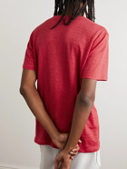 DISTRICT VISION - Logo-Print Hemp Running T-Shirt - Red