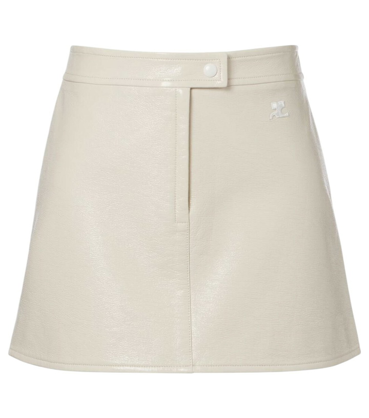 Photo: Courrèges Reedition faux leather miniskirt
