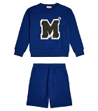Moncler Enfant - Cotton jersey sweatshirt and shorts set