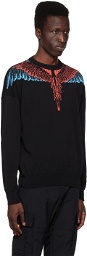 Marcelo Burlon County of Milan Black Icon Wings Sweater
