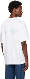 Solid Homme White Soft Back T-Shirt