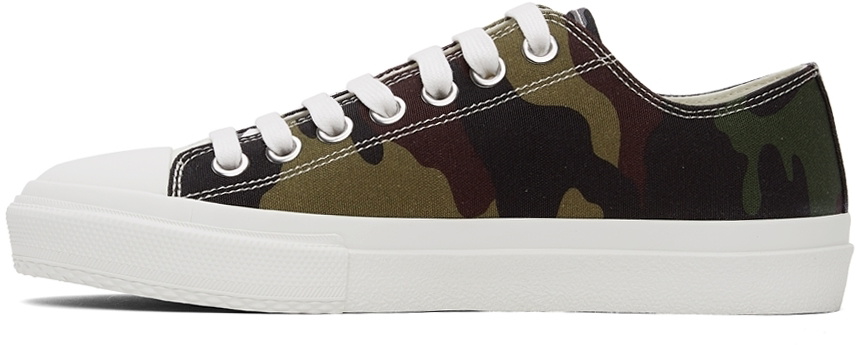 Burberry Green Camo Logo Print Sneakers Burberry display picture 1