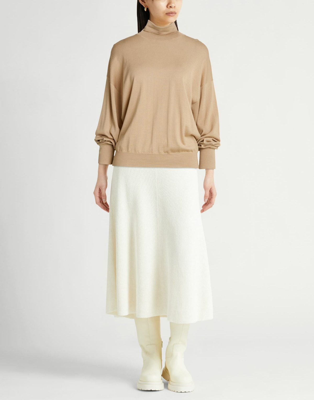 Peserico Womens Turtleneck Sand