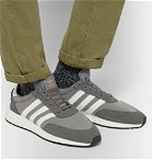 adidas Originals - I-5923 Suede-Trimmed Neoprene Sneakers - Men - Gray