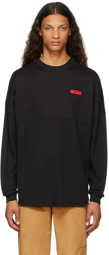 GCDS Black Logo Long Sleeve T-Shirt