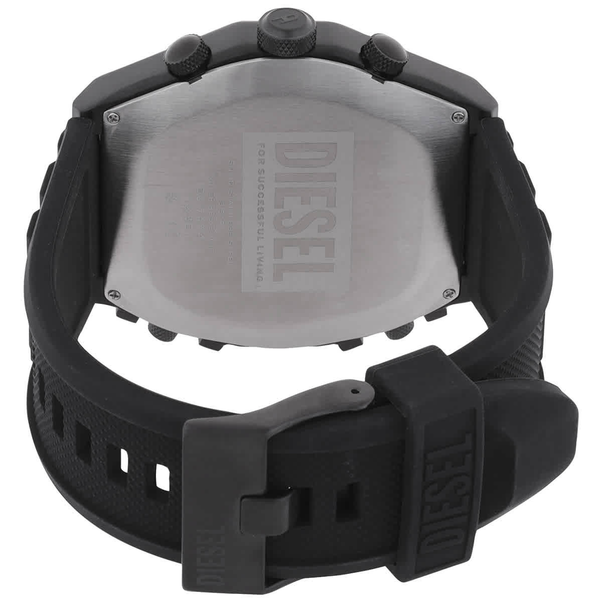 Diesel Sideshow Chronograph Quartz Black Dial Mens Watch DZ7474