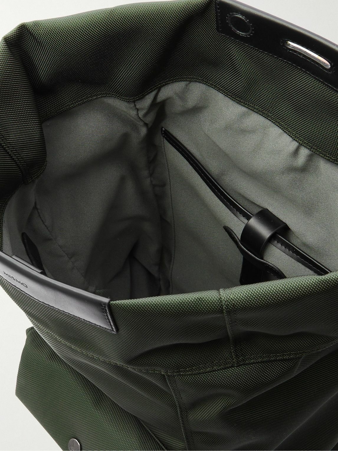 Mismo - M/S Escape Leather-Trimmed Ballistic Nylon Backpack Mismo
