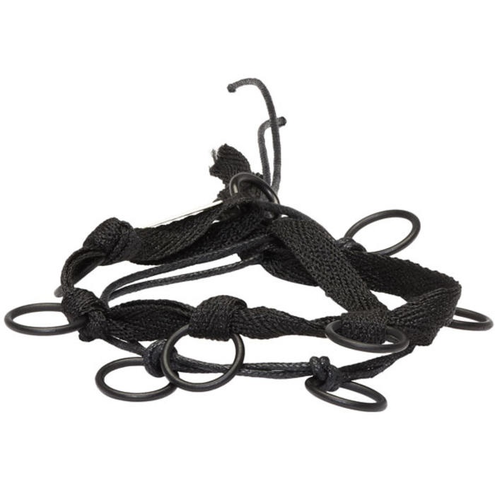 Ann Demeulemeester Black Ribbon and Rings Bracelet
