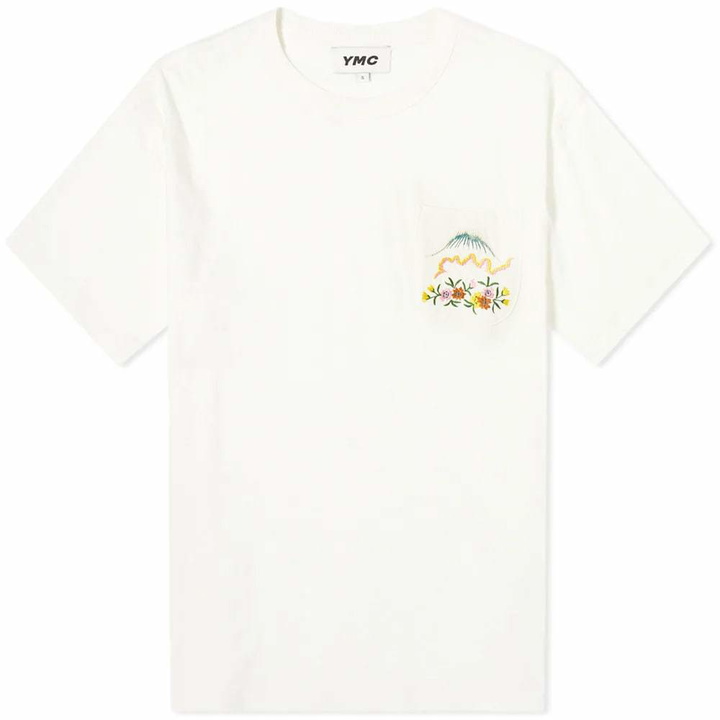 Photo: YMC Mountain Embroidered Tee